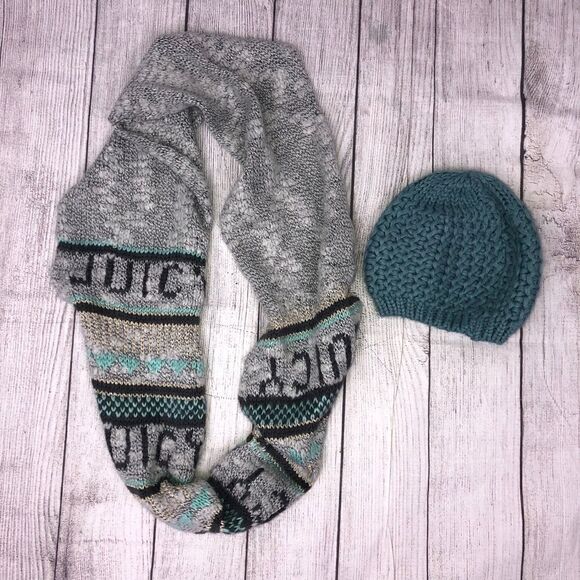 Juicy couture infinity scarf Charlotte Russe hat - Picture 1 of 5